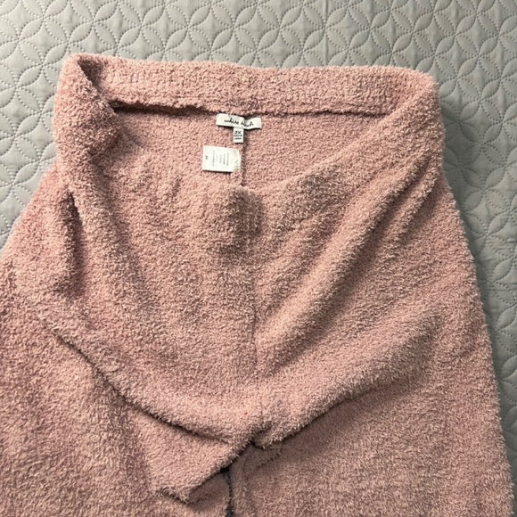 2X Cozy Pink two piece set- cami top & sweat pants- White Birch - Picture 8 of 8